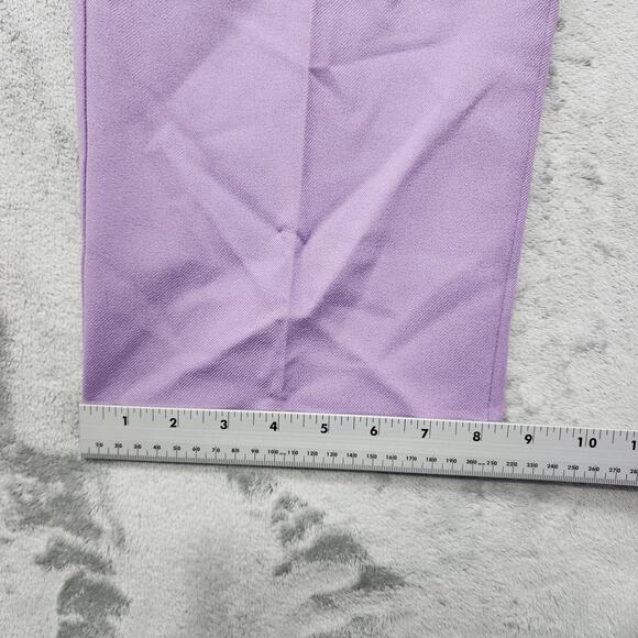 Vintage Levi's Bend Over Pants Womens 18 Purple Polyester High Rise Straight Leg - Picture 11 of 12